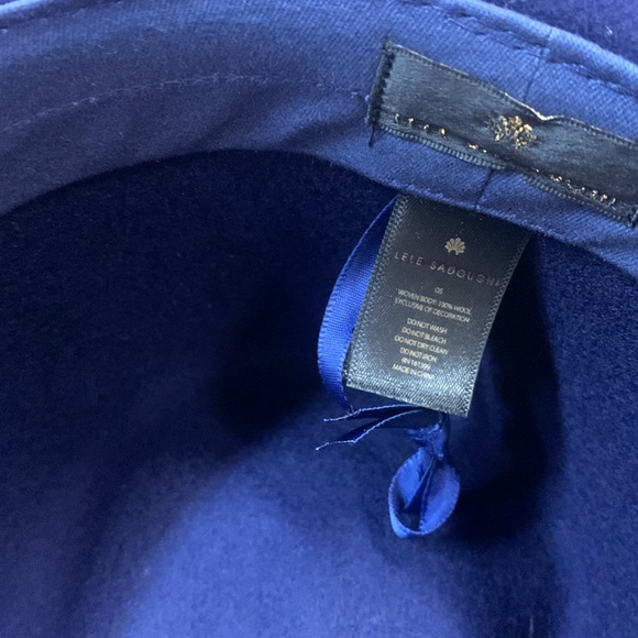 Anthropologie Lele Soughdadi pearl blue rancher hat one size - Picture 4 of 5